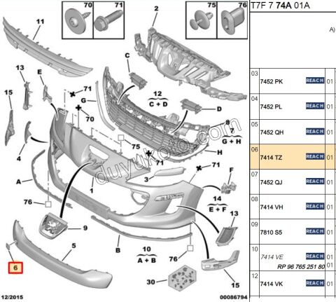 Ön Çeki Demiri Kapağı P3081