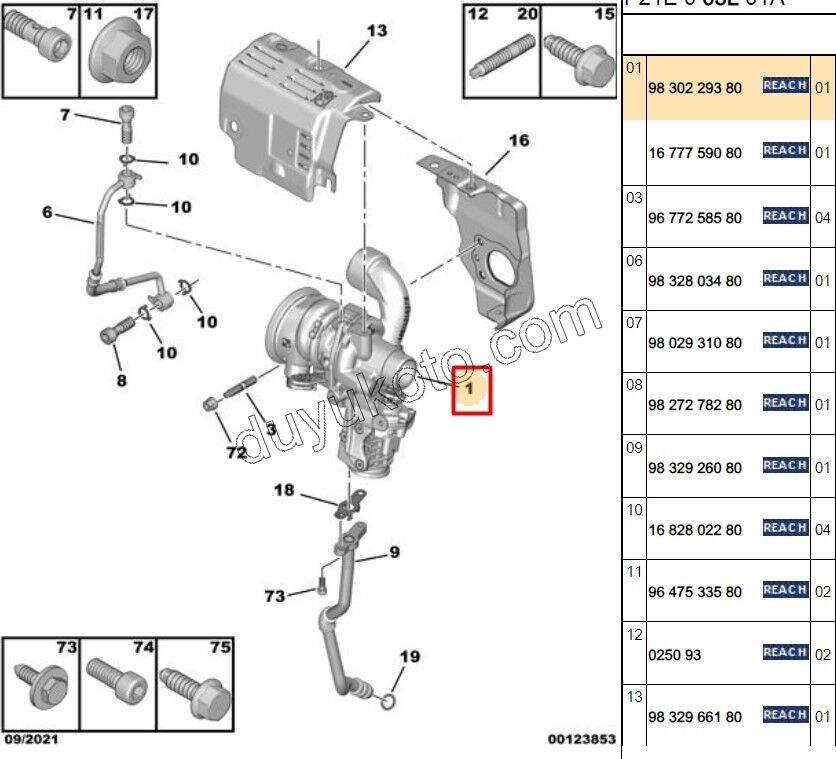 TURBO P2082 110HP 1.2CC 100HP 2020 Sonrası D_B EURO 6.3