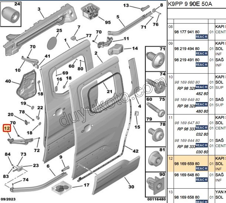 MAKARA SURGULU KAPI ALT L PRT4 DB5