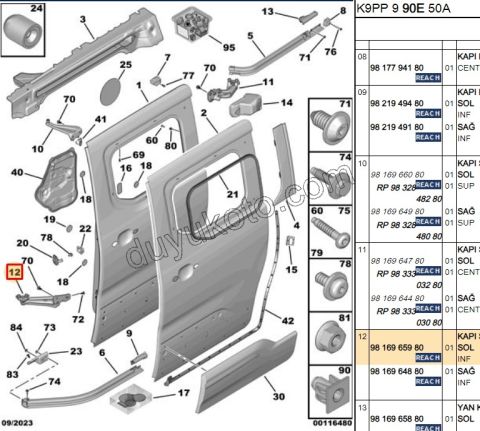 MAKARA SURGULU KAPI ALT L PRT4 DB5