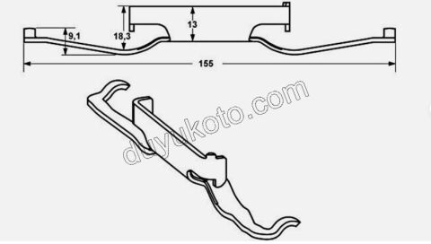 2019> Partner Rifter Berlingo Combo Doblo Proace City Ön Fren Kaliper Yayı C4PC2