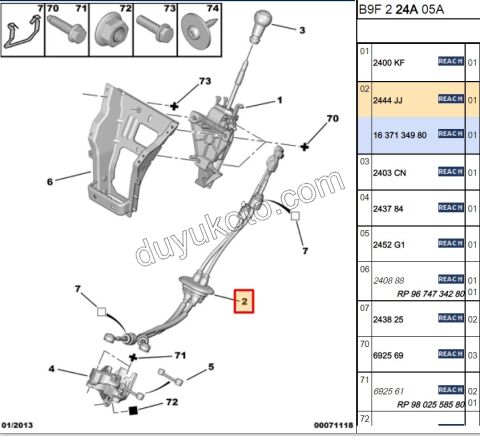 VITES HALATI TK PRT3 2LI 1.6HDİ Euro5