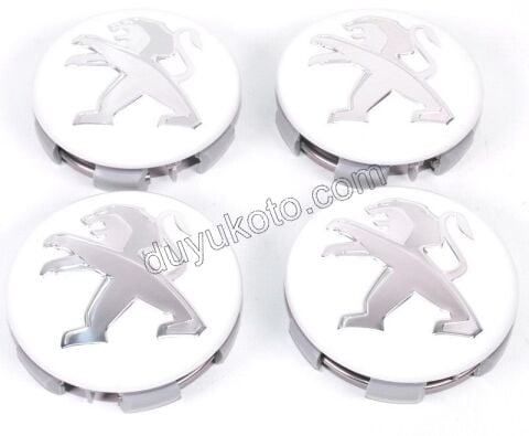 Jant Kapağı Orta Göbek Arması TK BEYAZ ZEMIN KROM P2081 P2082 P3081 P3082