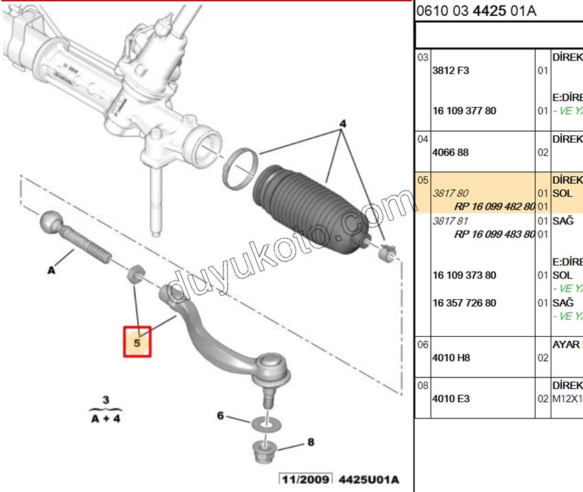 Sol Rot Başı P5081 C53 2010>