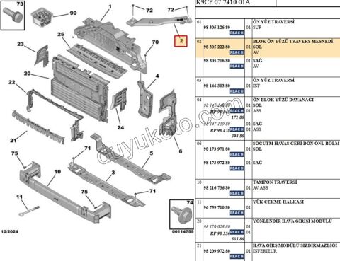 AYAK ON PANEL L PRT4 CMBE