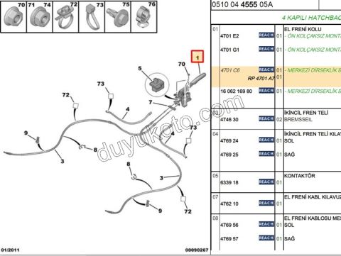 El Fren Kolu C41 KOLCAKLI