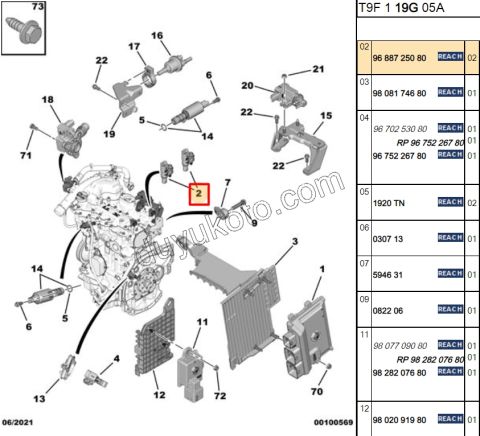 SENSOR EKSANTRIK KONUM EB2M EB2F 1.2CC 130HP 3PIN