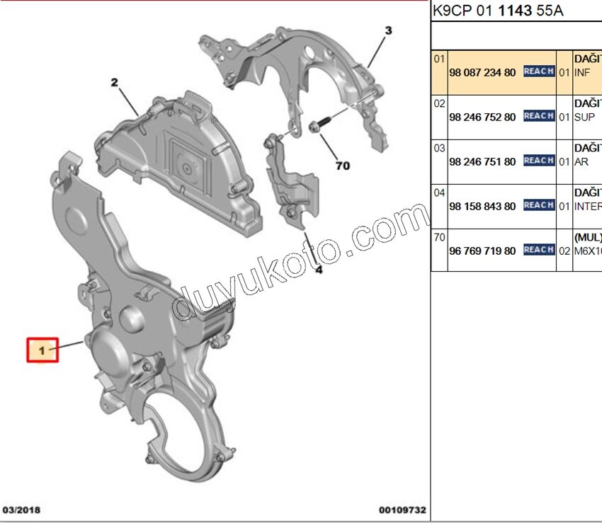 KAPAK EKSANTRIK KAYIS 1.5HDİ Euro6 DIS BUYUK