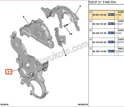 KAPAK EKSANTRIK KAYIS 1.5HDİ Euro6 DIS BUYUK