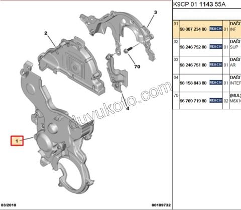 KAPAK EKSANTRIK KAYIS 1.5HDİ Euro6 DIS BUYUK