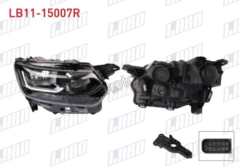 2019> Partner Rifter Berlingo Combo Doblo Proace City Far Sağ