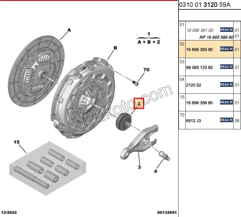 RULMAN DEBRIYAJ BXR3MQ EURO6.4