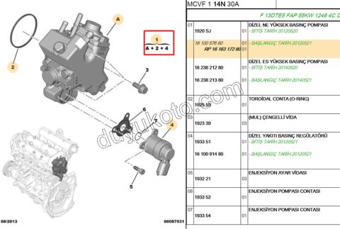 Mazot Pompası YM 1.3HDI