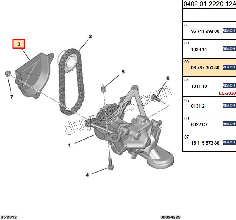KORUYUCU POMPA YAG EC5 1.6İ 16V Benzinli 1.6İ 16V Benzinli