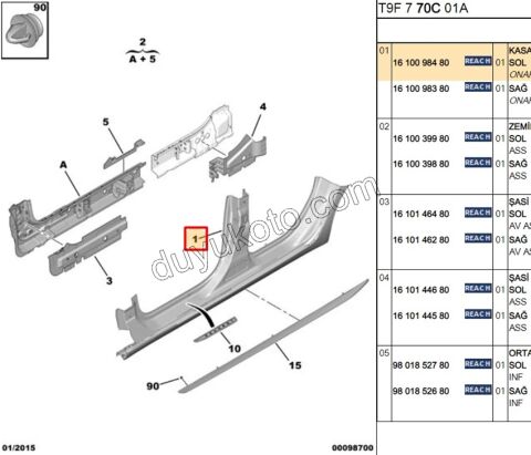 SAC ETEK MARSBIYEL L P3082 T9