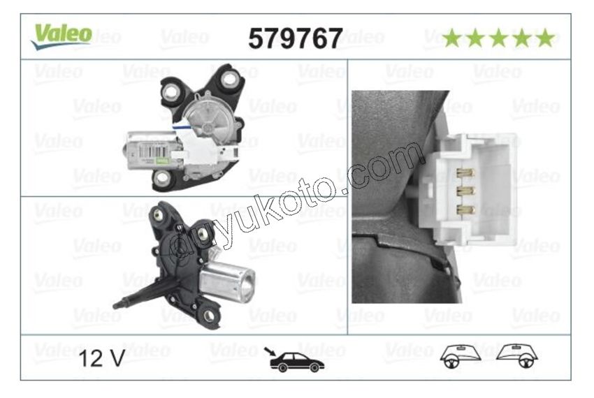 2019> Partner Rifter Berlingo Combo Doblo Proace City MOTOR CAM SILGI ARKA PRT3 (Bagaj Tek Kapak Yukarı Açılır)