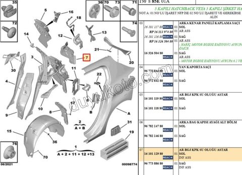 SAC CAMURLUK ARKA SU OLUK L P3081