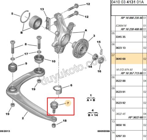 Rotil PRT3 P307 P3081 P30081 P50081
