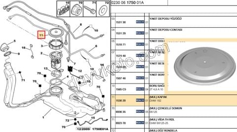 KAPAK SAMANDIRA UST P207 P208 P307 P407 P508 C31 C4 C5 DS3