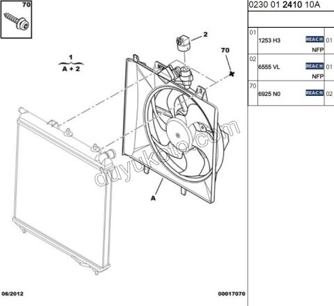 Fan Motoru P207 C3 C2 TU3A Rezistanslı
