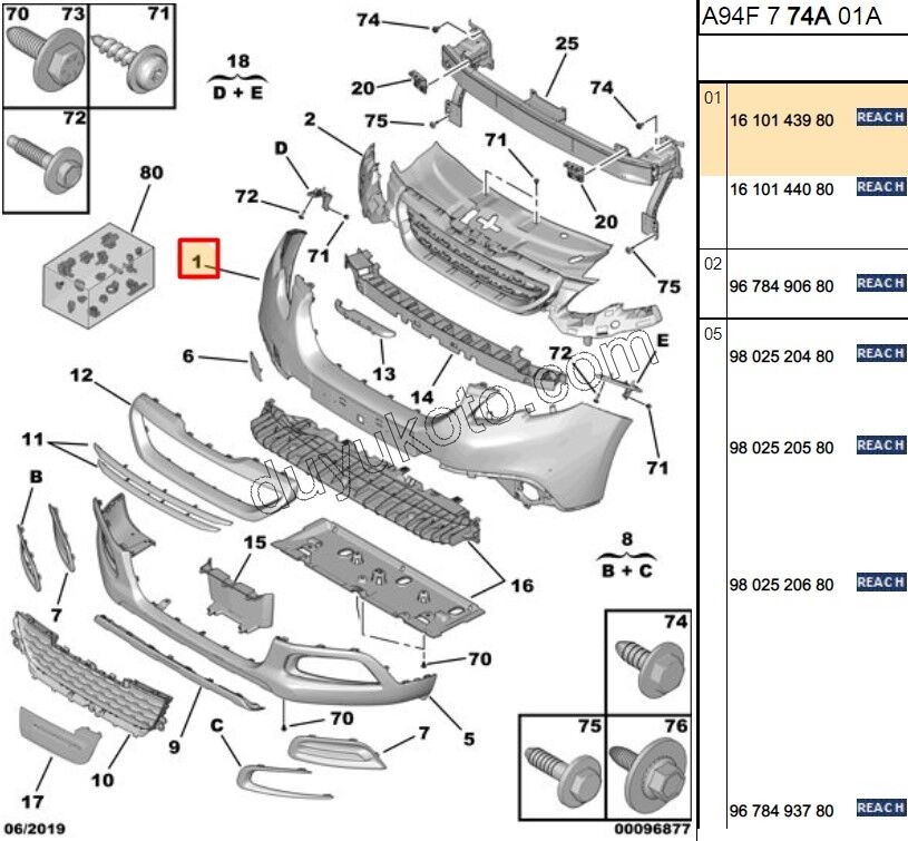 Ön Tampon P20081 SENSOR--