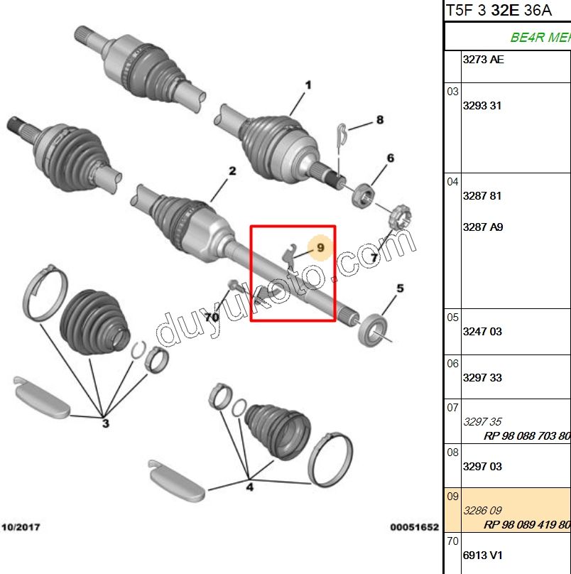 SAC R AKS BAGLANTI AY SACI P301 P307 P308