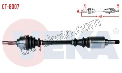 Aks Mili Sol C31 C32 1.4HDİ Euro4 02/11