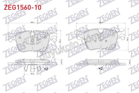 Fren Balatası Ön Tk PRT4 C5AIR