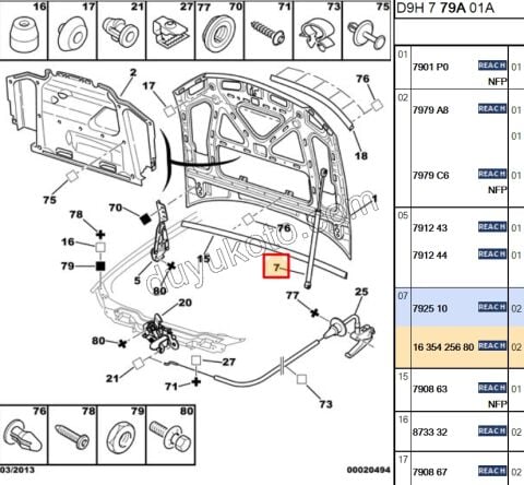 Motor Kaput Amortisörü P406 P106