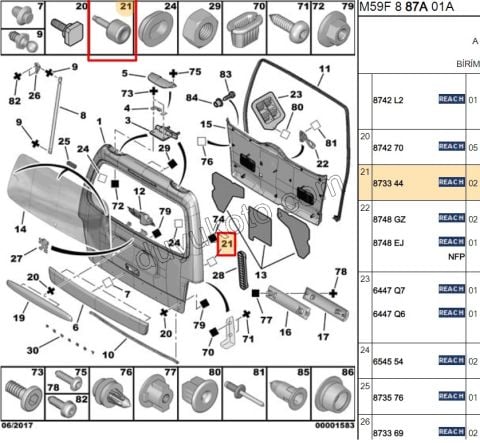 LASTIK TAKOZ BAGAJ AYAR PRT1 PRT2