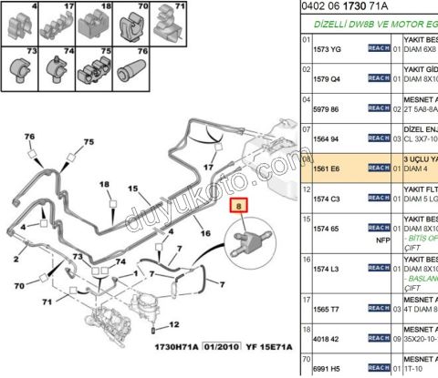 REKOR MAZOT HORTUM 3LU 1.9D, 1998/2003
