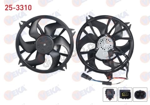 Fan Motoru P407 C52 1.6HDİ Euro4 2+3 PIN