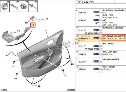 KOLCAK ALT TUTUCU TK R / L P3081