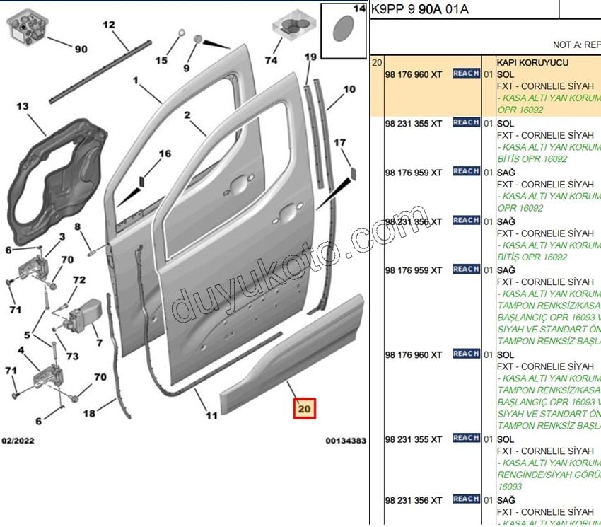 CITA SUS ON KAPI L PRT4 SIYAH