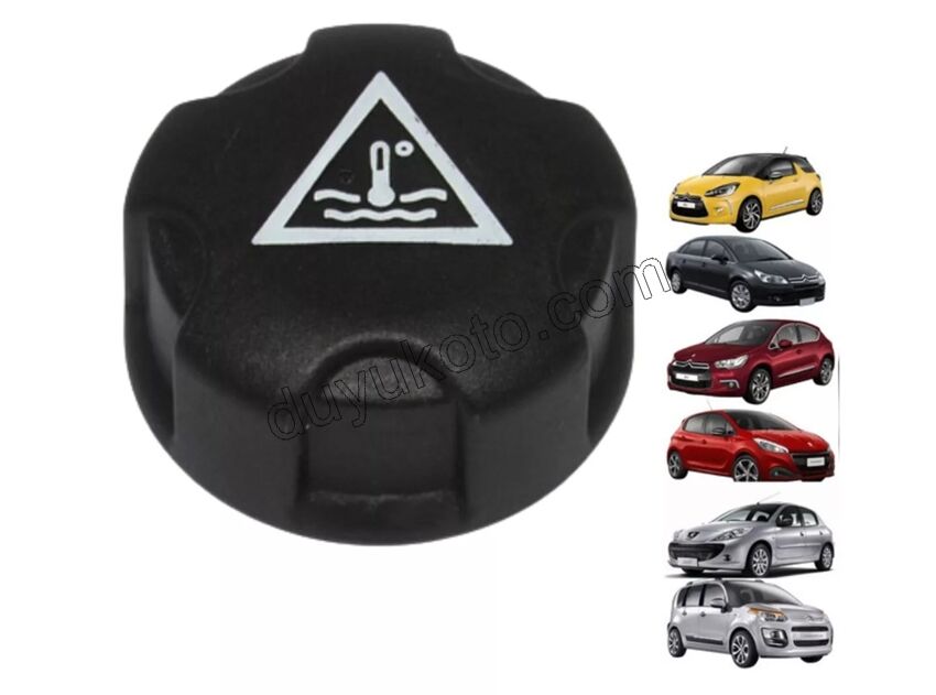 PEUGEOT CITROEN RADYATÖR Yedek Su Deposu Kapağı (Ek Depo) Vidalı Tip Tüm Modeller