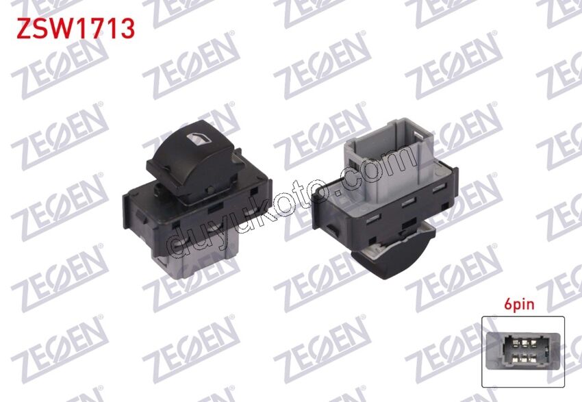 2019> Partner Rifter Berlingo Combo Doblo Proace City Sağ Ön Cam Açma Anahtarı