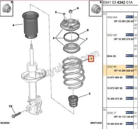 Ön Helezon PBP 1.4HDİ Euro4 02/11