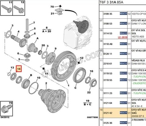 Aks Mili Sol  Keçe Otomatik Vites (AL4)