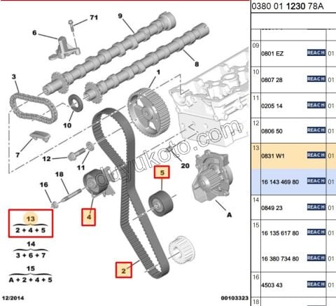 Eksantrik/Triger Kayış Seti 2.0HDİ 16V 163HP