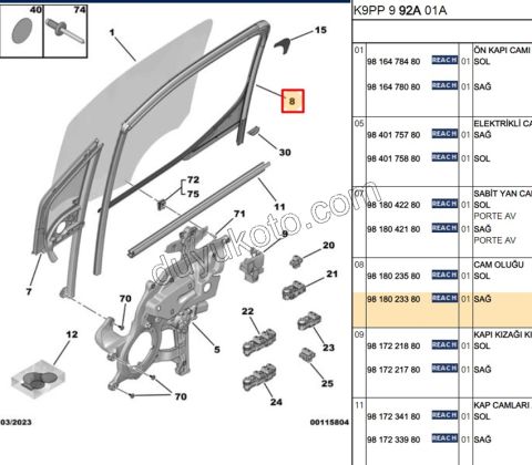 FITIL ON KAPI CAMI CERCEVE R PRT4