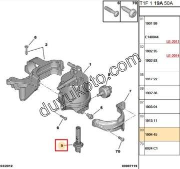 PEUGEOT 107 MAZOT ISITICISI MÜŞÜRÜ(SENSÖRÜ) 1.4HDI