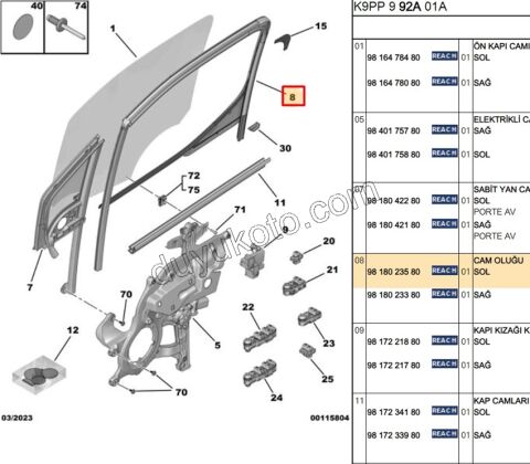 FITIL ON KAPI CAMI CERCEVE L PRT4