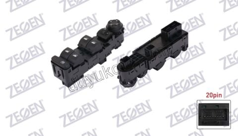 Ön Cam Açma Anahtarı Sol (Sürücü) 4 LU CERCEVE YOK PRT4 P2082 P20082 P3082 P30082 P50082