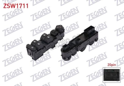 Ön Cam Açma Anahtarı Sol (Sürücü) 4 LU CERCEVE YOK PRT4 P2082 P20082 P3082 P30082 P50082