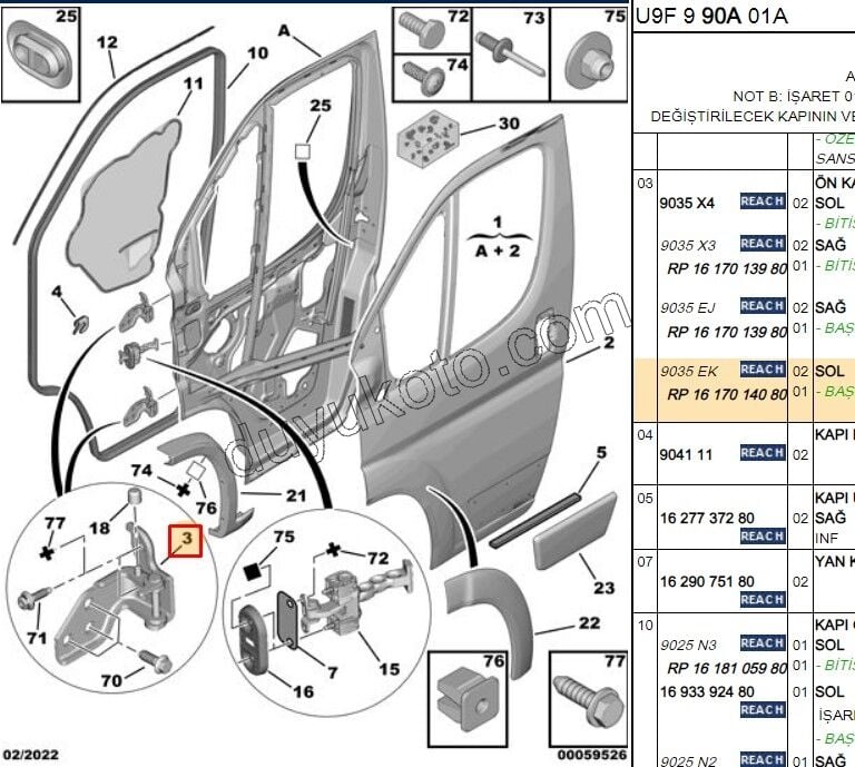 MENTESE ON KAPI L BXR3 DCT3