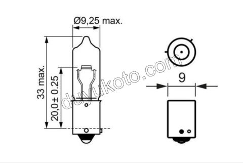 Stop Sinyal Ampülü 12V-H21W P508 RCZ C33 C4 C53 DS3 DS41