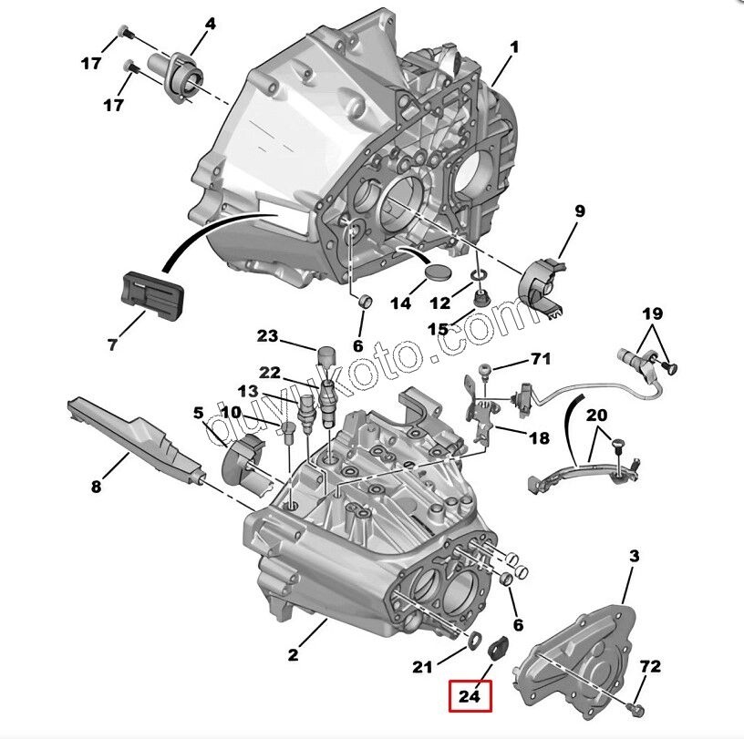 CONTA SANZIMAN ARKA KAPAK BXR3 DCT3 KAPAK