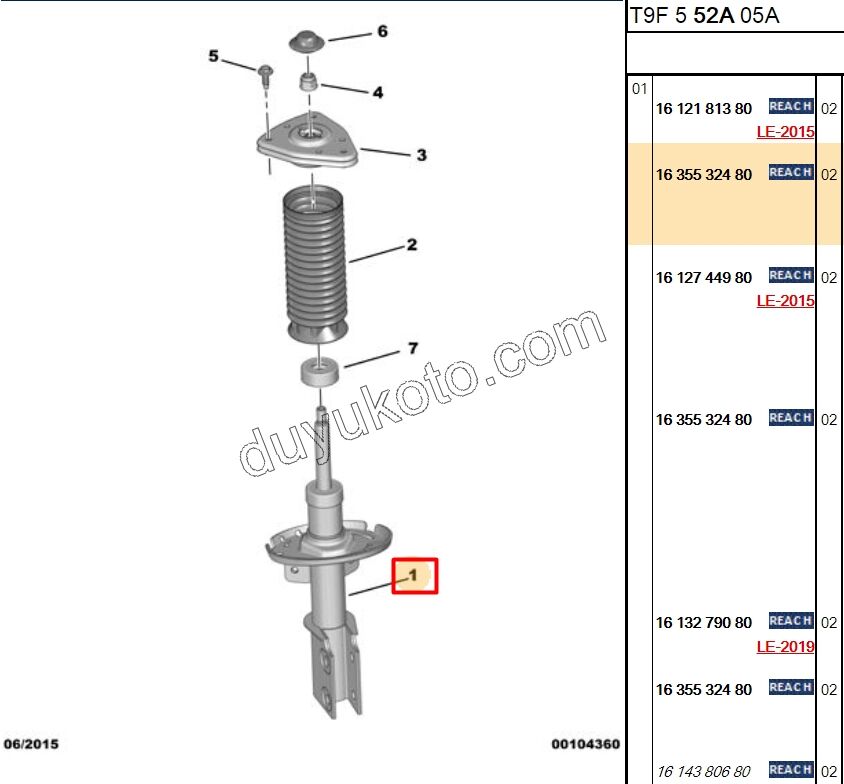 Ön Amortisör P3082 C4PC2