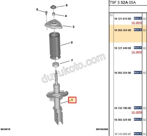 Ön Amortisör P3082 C4PC2
