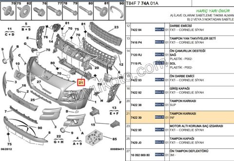 TRAVERS ON PANJUR UST BAGLANTI P30081